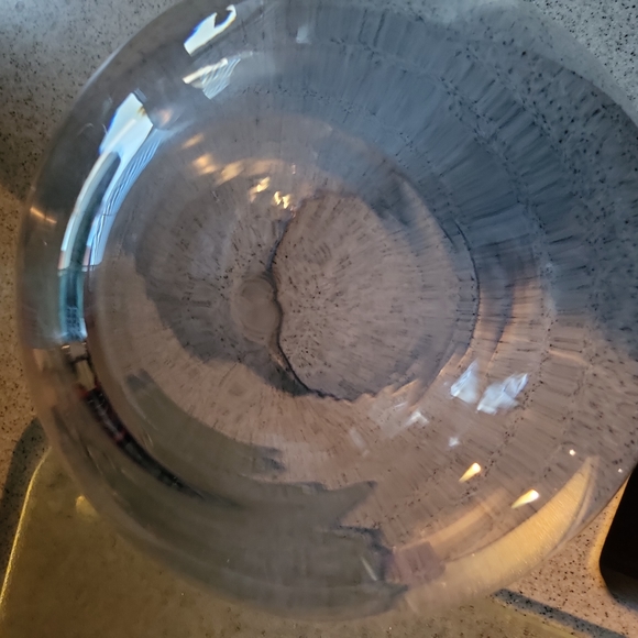 Beautiful Austrian Crystal Light Indigo Blue Round Bowl Vase 6" - Picture 5 of 7